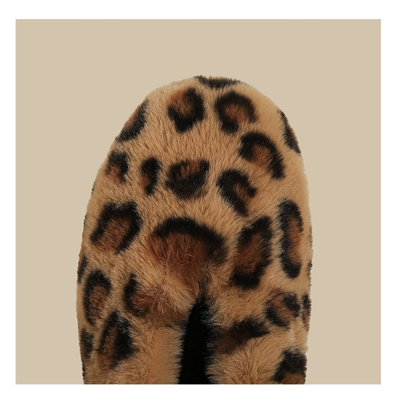 Plush Strap Winter Loafers