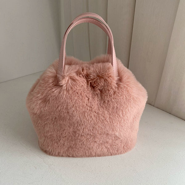 Plush Bucket Bag