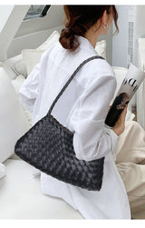 Cowhide Woven Bag