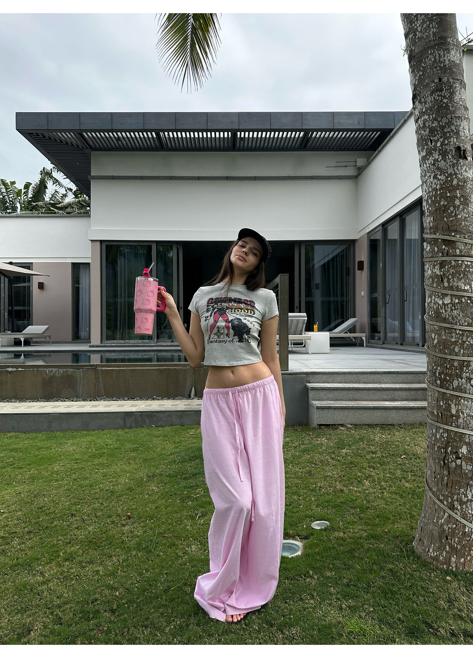 Striped Pink Lounge Pants
