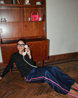 Pink Stripe Sweatpants