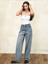 Ribbed Keyhole Padded Camisole