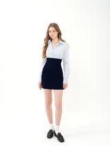 Slim Stretch Shirt Dress