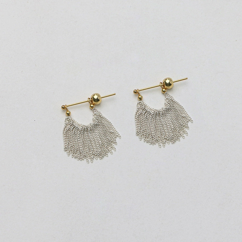 Silver Tassel Earrings