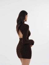 Backless Knit Dress