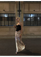 Streamer Champagne Sequin Skirt