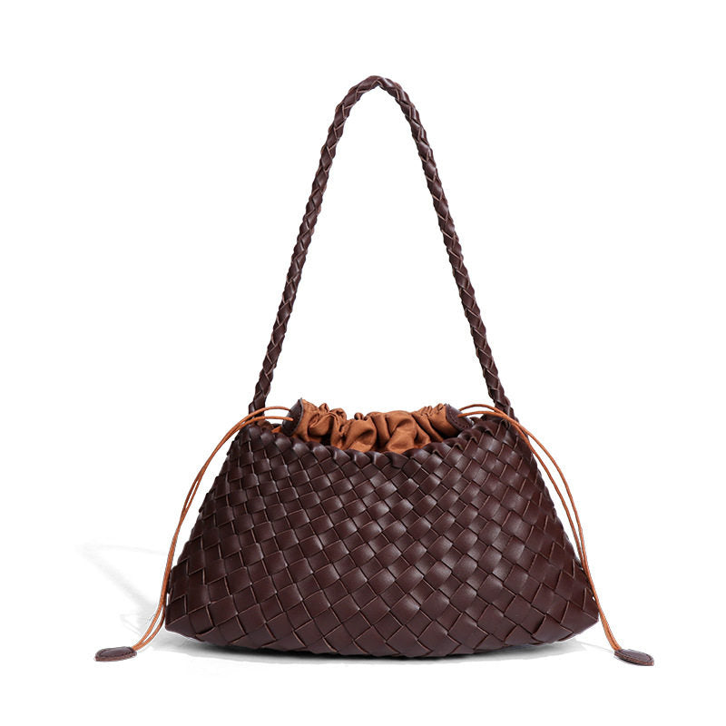Cowhide Woven Bag