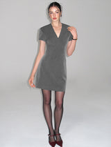 V-Neck Suit Dress