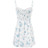 Blue Blossom Mini Dress