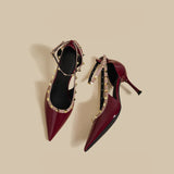 Studded Strap Slingback Heels