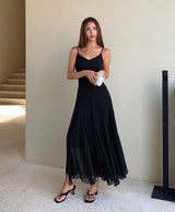 Sheer Layered Maxi Dress