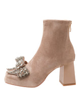 Crystal Bow Boots