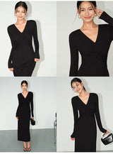 Twist Wrap Maxi Dress