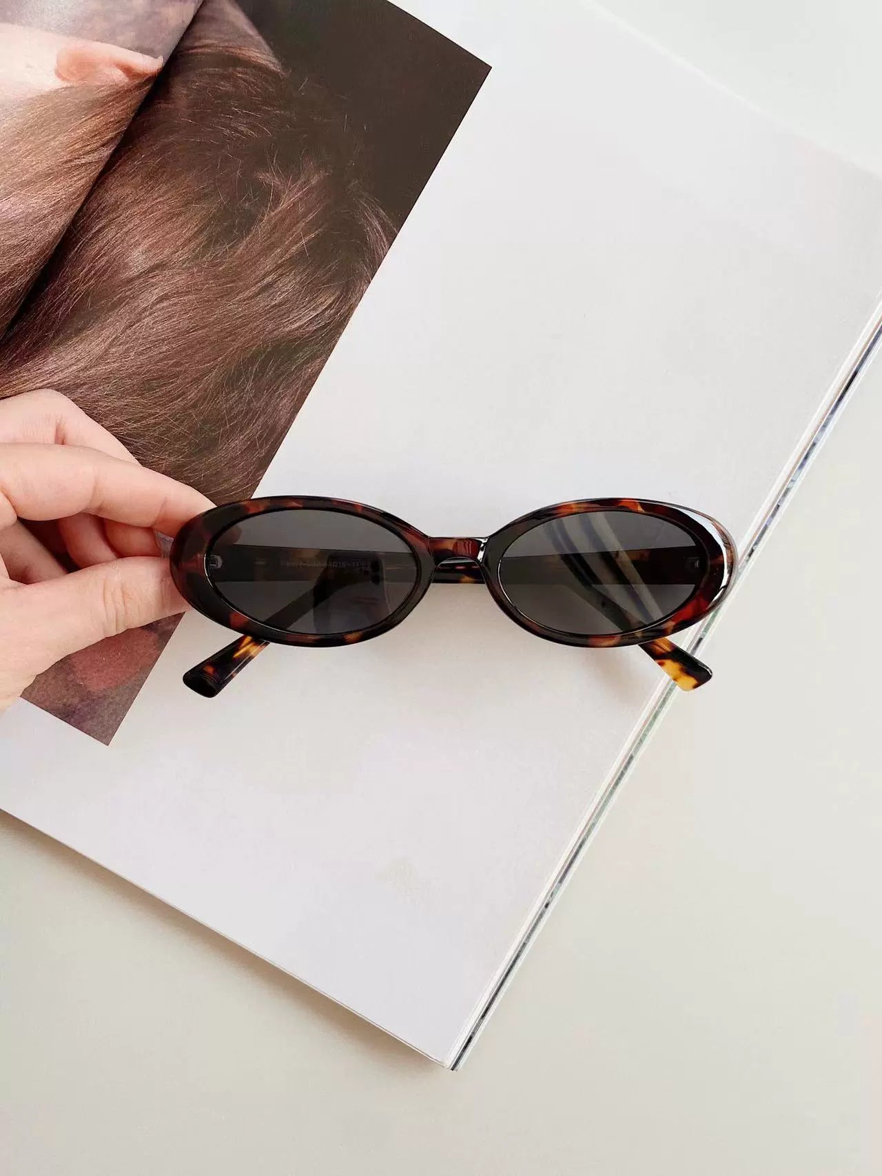 Slim Oval Sunglasses