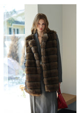 Fur Mid-Length Vest - Tawny