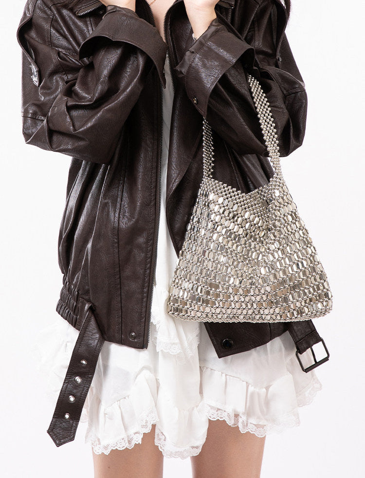Metal Mesh Shoulder Bag