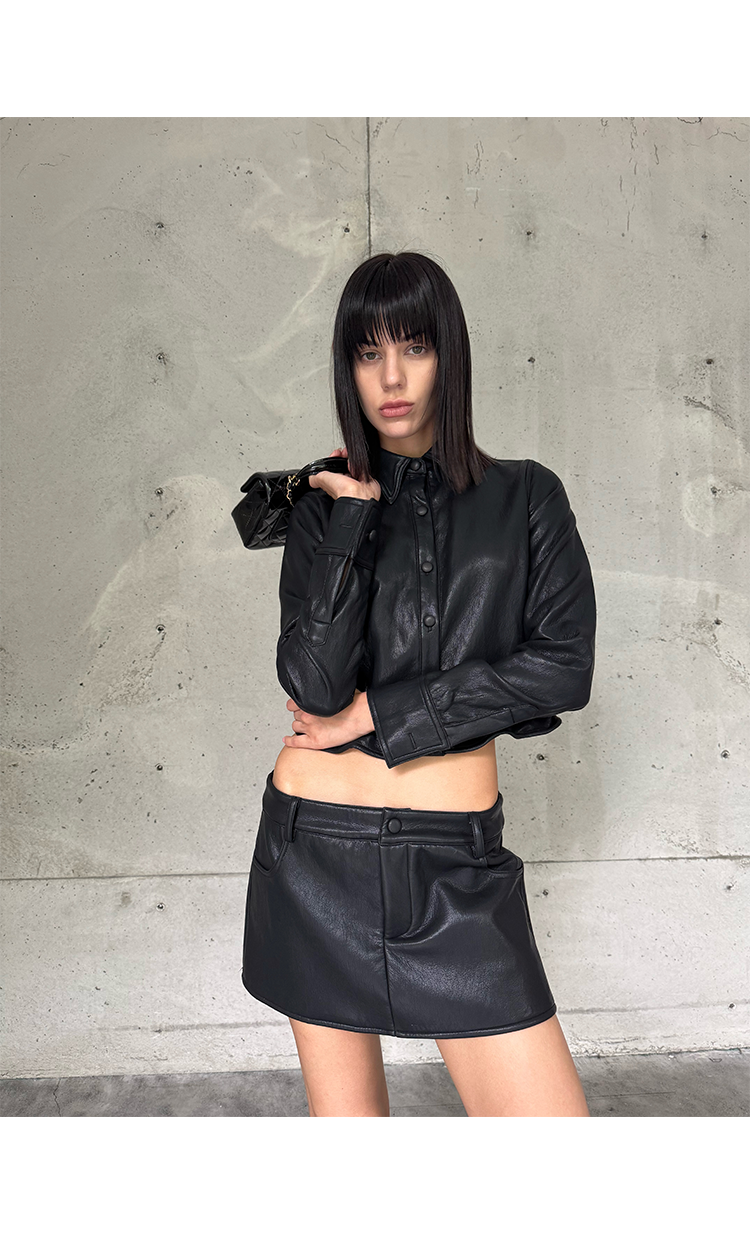PU Jacket & Skirt