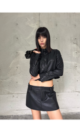 PU Jacket & Skirt