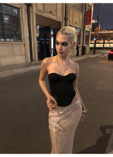 Fishbone Bandeau Top