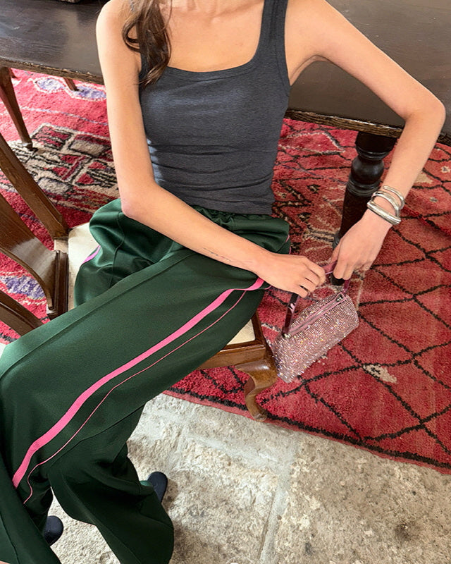 Pink Stripe Sweatpants