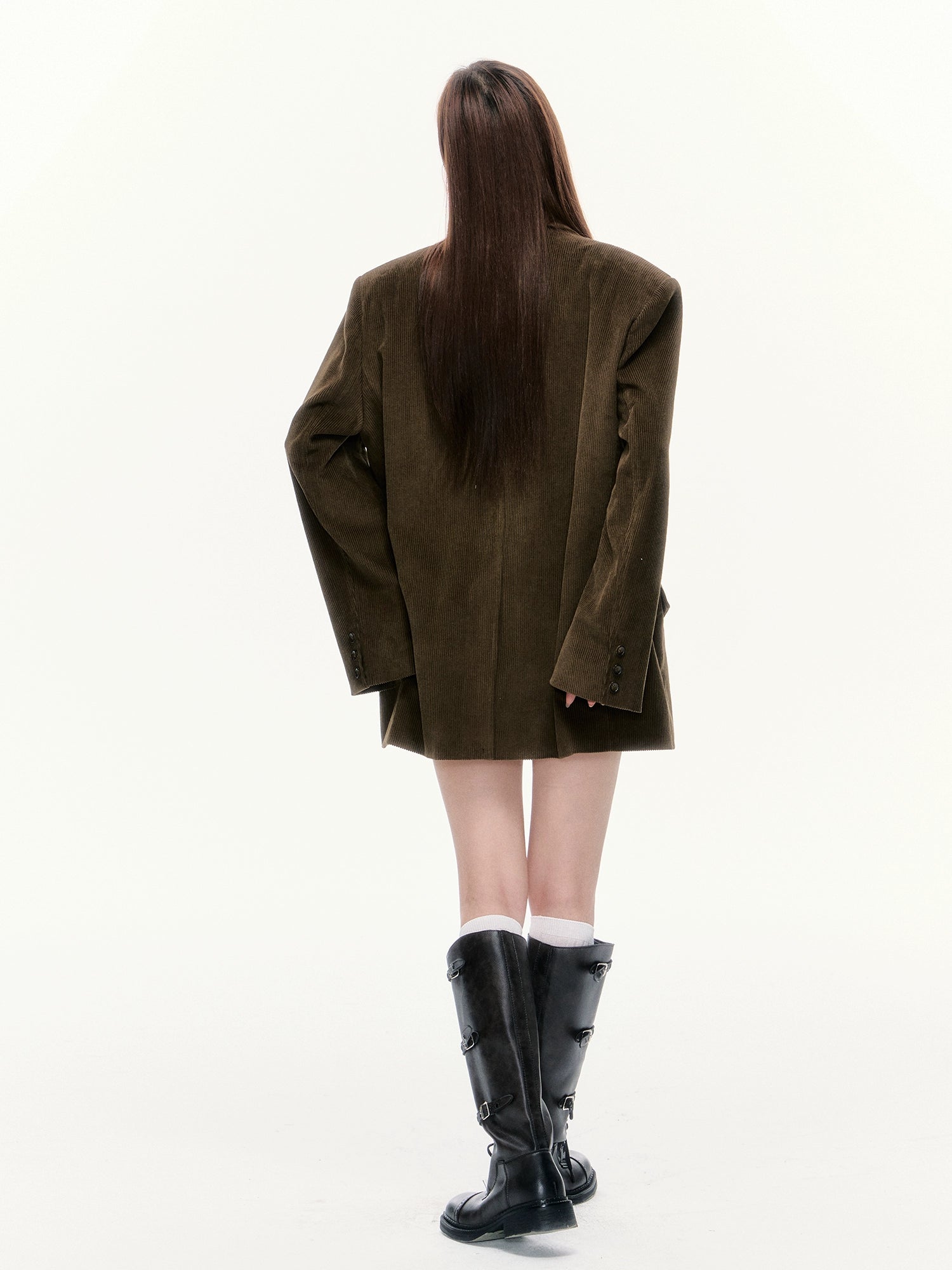 Corduroy Blazer & Skirt