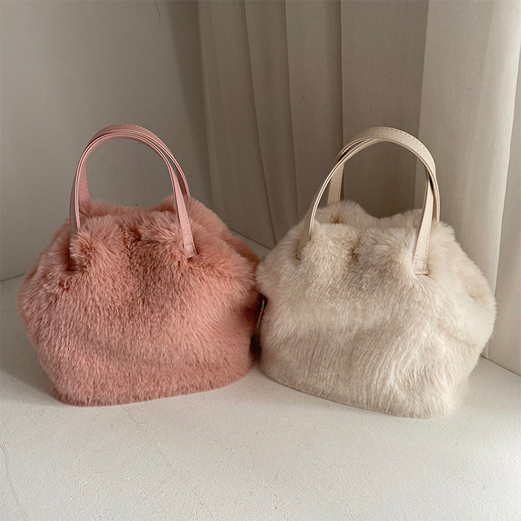 Plush Bucket Bag