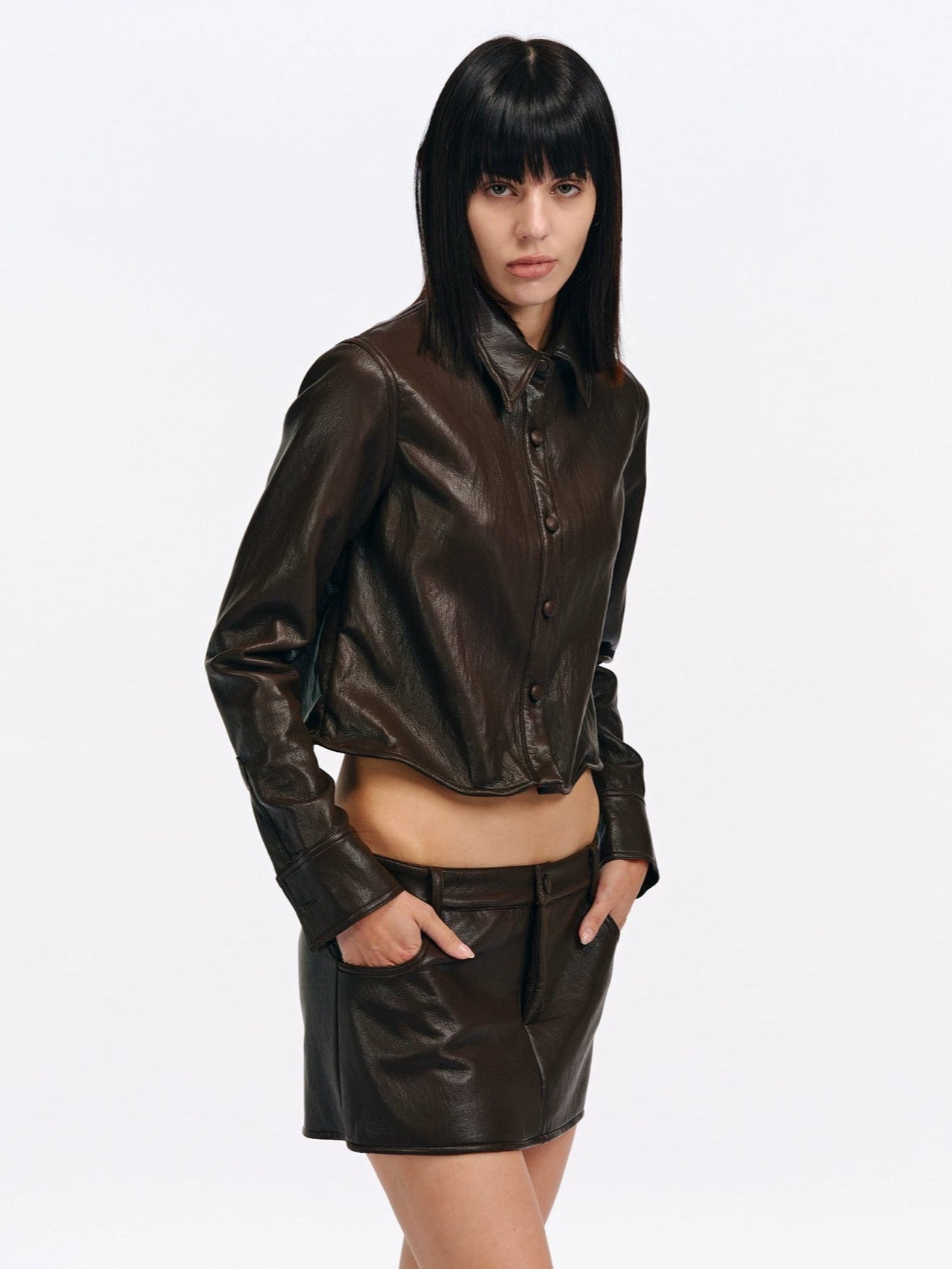 PU Jacket & Skirt