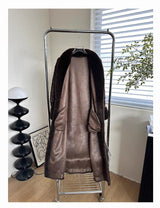 Ultra-Soft Fur Coat - Espresso