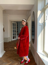 Long Red Fur Coat