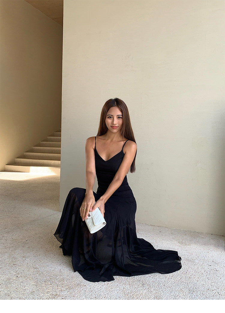 Sheer Layered Maxi Dress