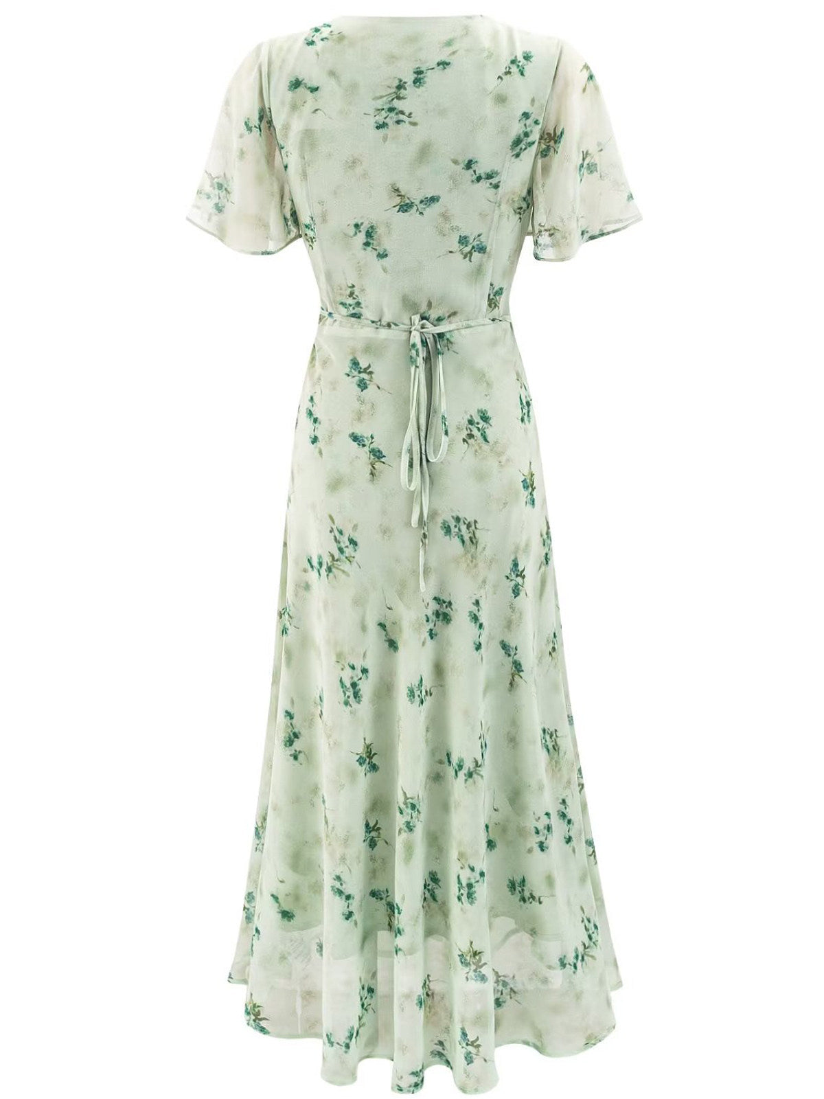 Sage Bloom Maxi Dress