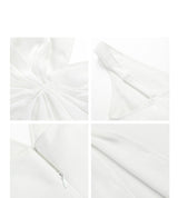 Smooth Ruched Slip Dress - Champagne