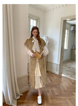 Deer Jacquard Long Vest