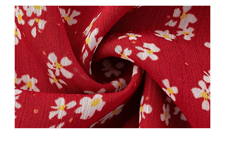 Scarlet Petal Midi Dress