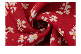 Scarlet Petal Midi Dress