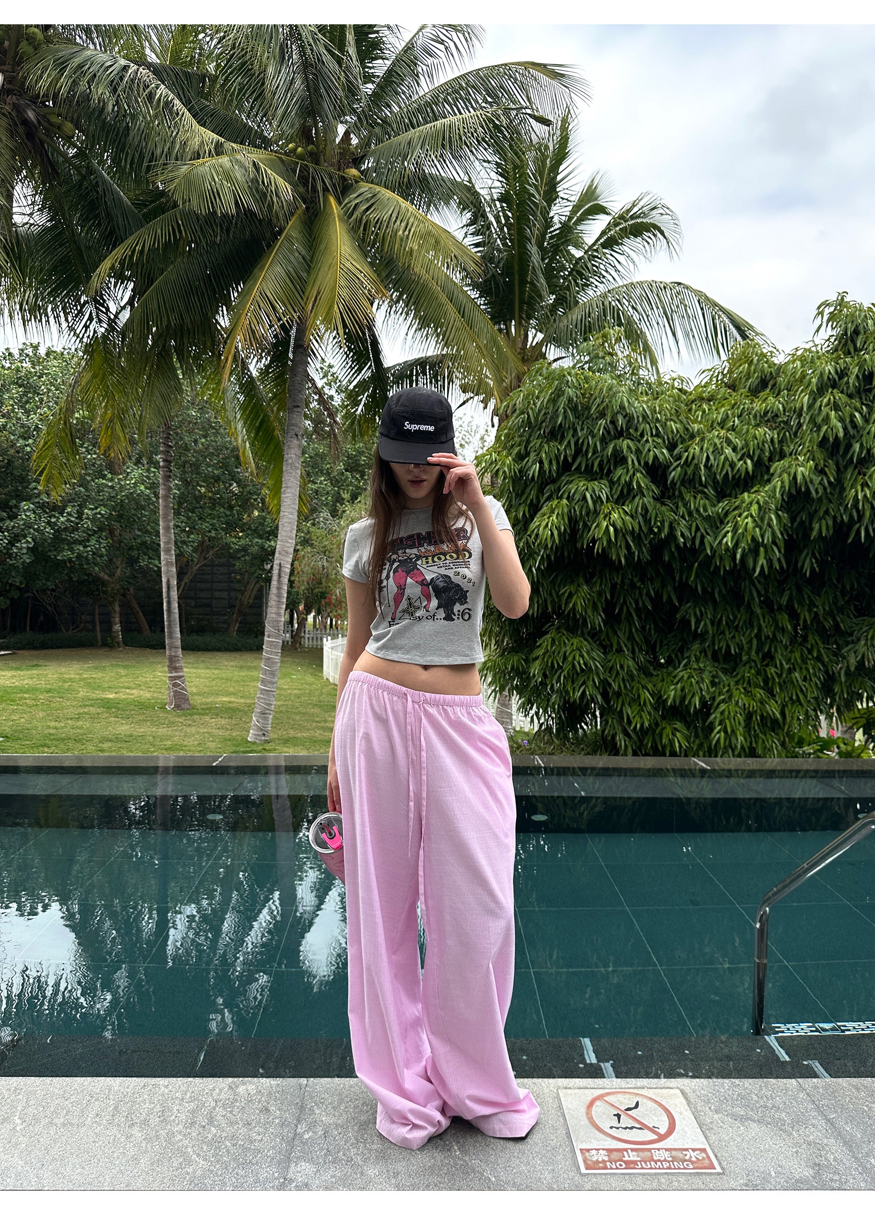 Striped Pink Lounge Pants