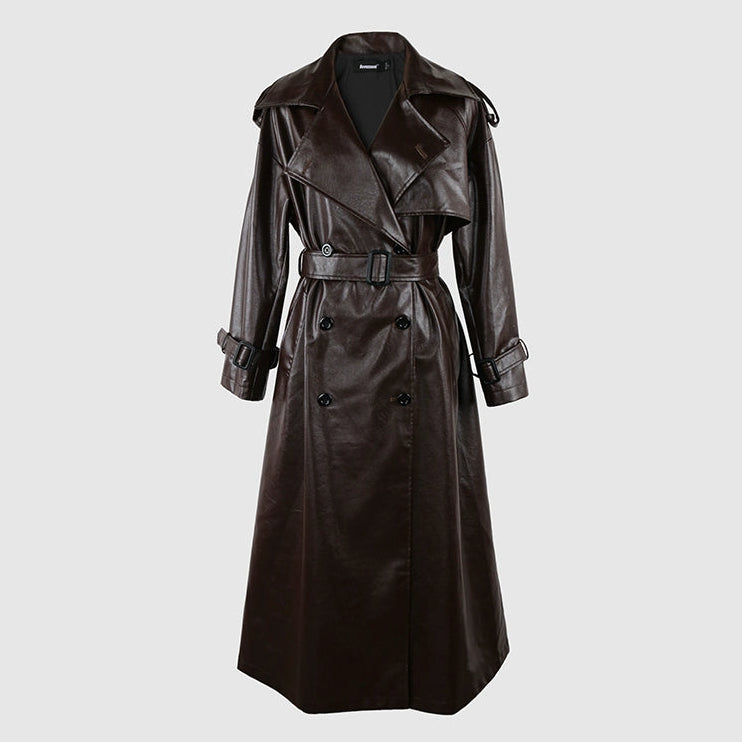 Leather Trench Coat