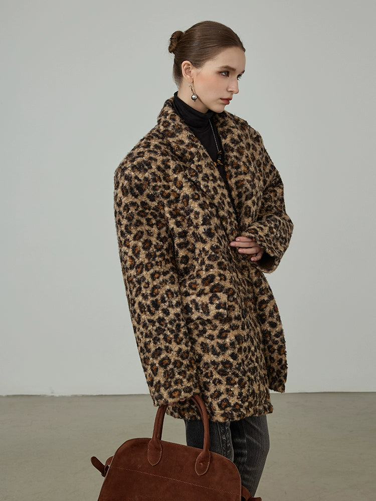 Leopard Blazer Coat