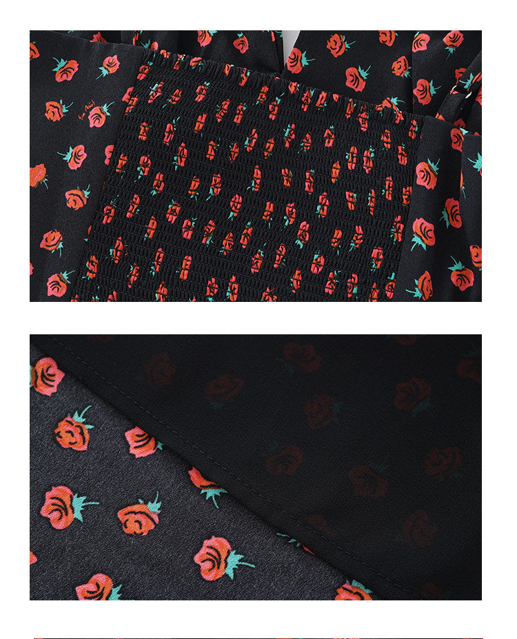 Midnight Poppy Slip Dress