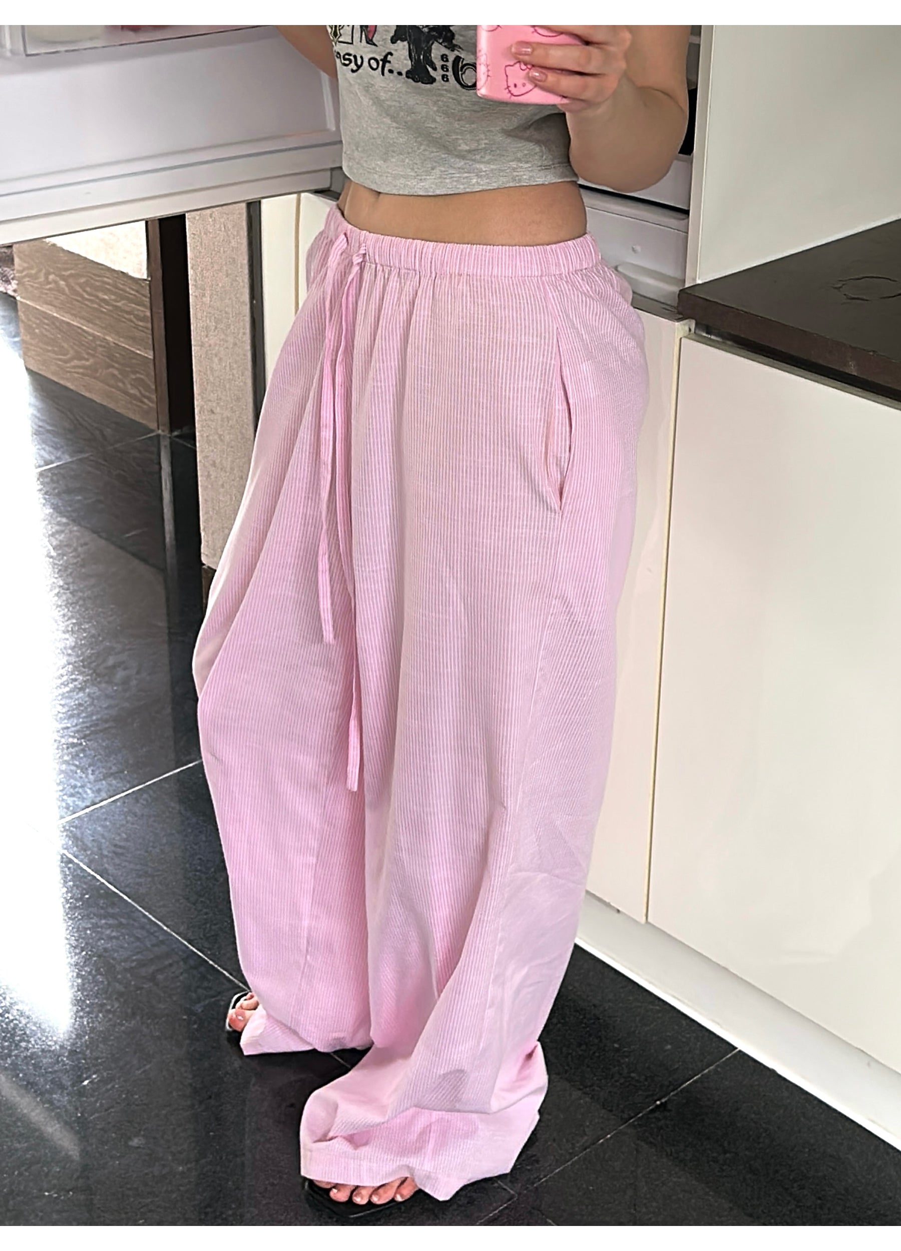 Striped Pink Lounge Pants
