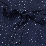 Dotted Ruffle Midi Dress