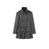 Pleated Coat Dress