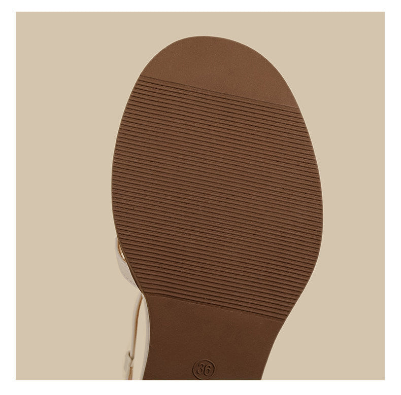 Cross Strap Sandals (Black)