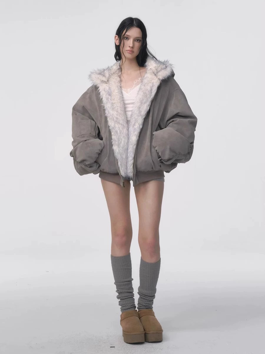 Fleece Hooded Jacket