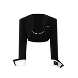 Black White Shirt Suit