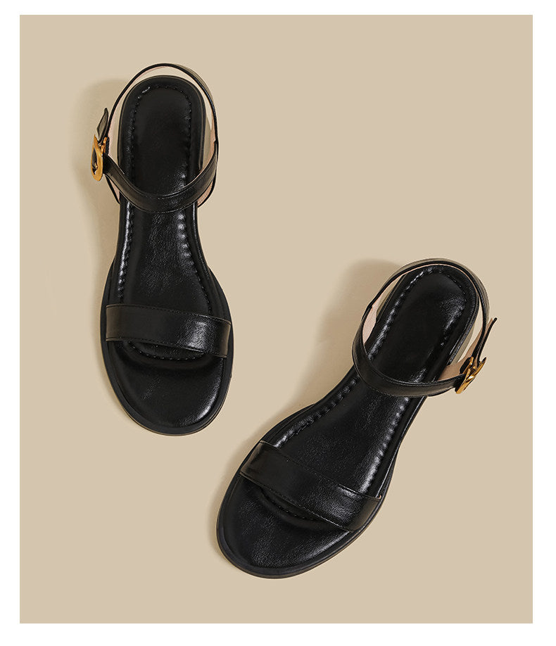 Ankle Strap Block Sandal