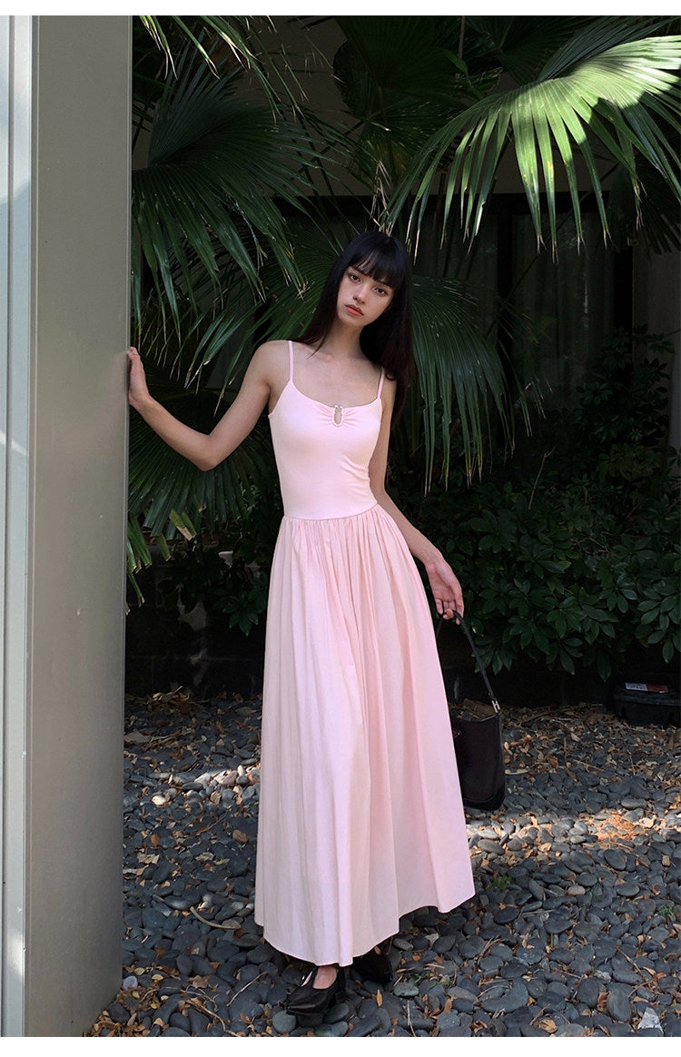 Ruched Bodice Slip Dress