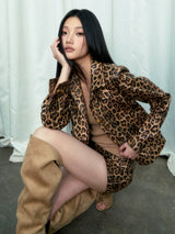 Leopard Jacket & Skirt
