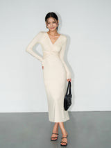 Twist Wrap Maxi Dress