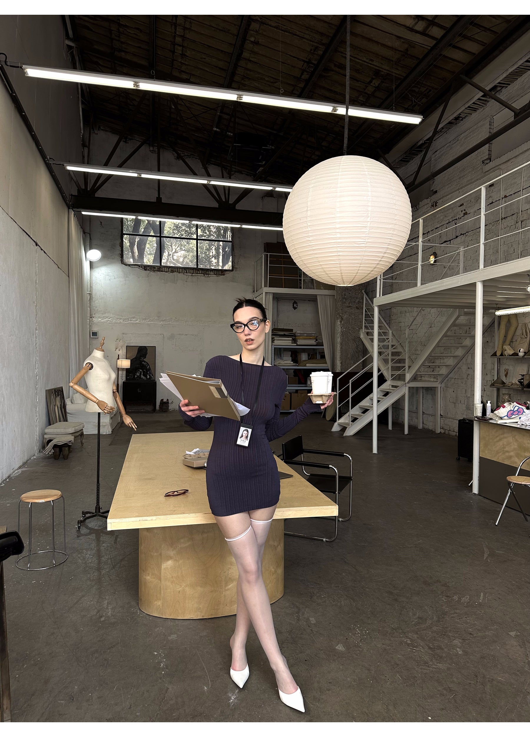 Reversible Office Knit Dress